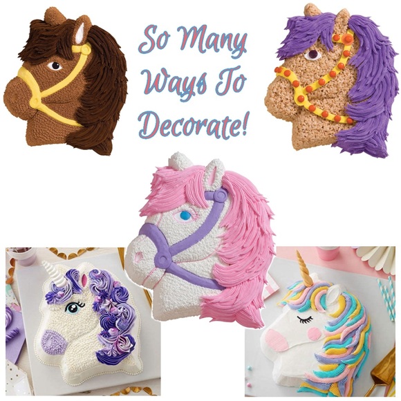 Wilton Lot of 2 Cake Pans Hello Kitty & Pony Horse - Picture 6 of 6